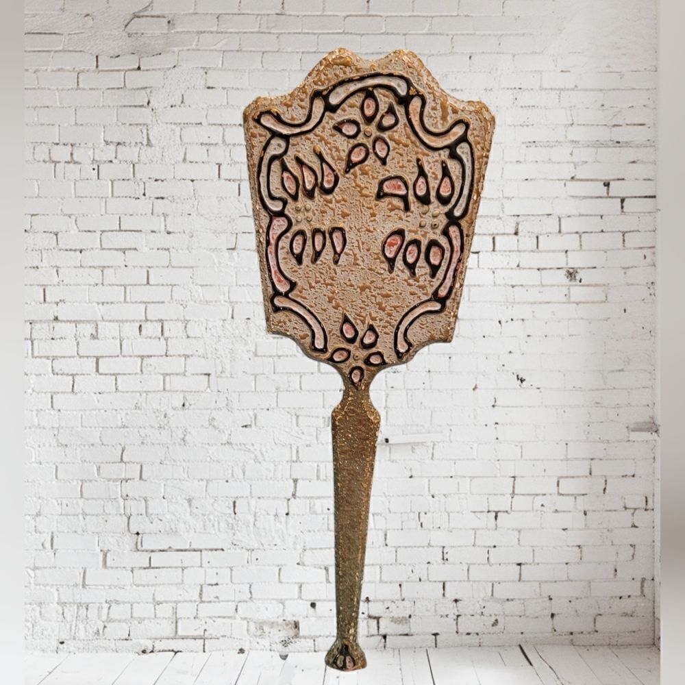 VINTAGE HAND VANITY MIRROR ART DECO FAIRYTALE 1930S